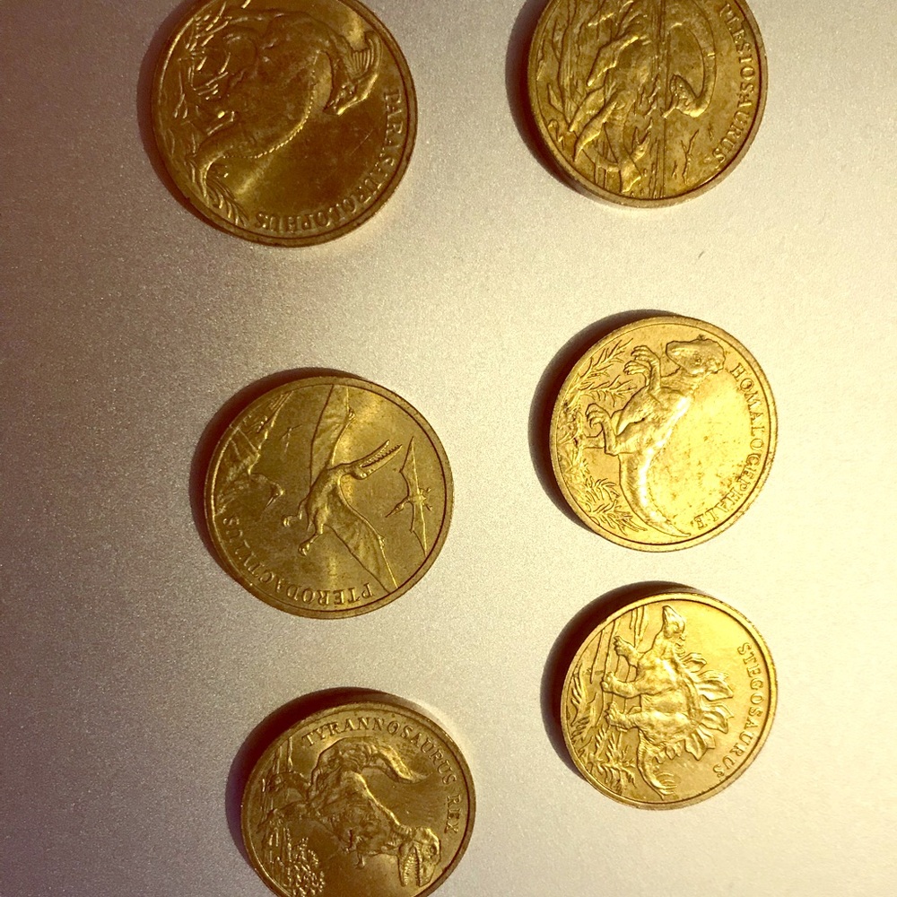 Dinosaur collection, Silver 925, coins